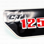 สติ๊กเกอร์ ข้างซ้าย "CT125" ติดรถสีน้ำตาล ของแท้ พื้นดำ 1 ชิ้น สำหรับ Honda CT125 CT-125 125cc Motorcycle Scooter ปี 2020-2022